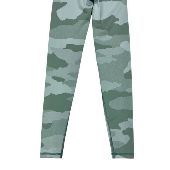 AERIE CHILL PLAY MOVE Athletic Leggings Sz XXS Green Camouflage Workout Pull On - Picture 6 of 10